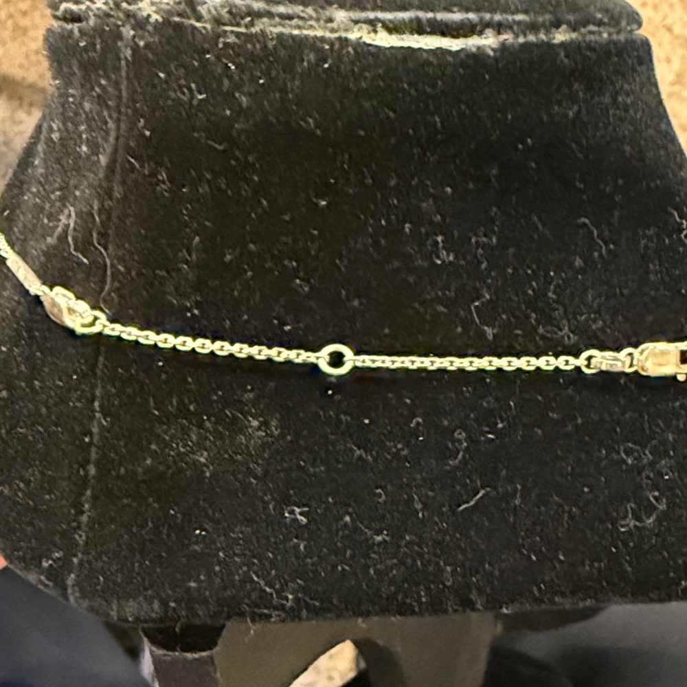 Kendra Scott Silver Fine Jewelry Collection “J” Initial Necklace - Picture 4 of 7
